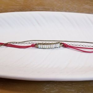 Leather + Baguette Bracelet